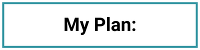 My Plan: